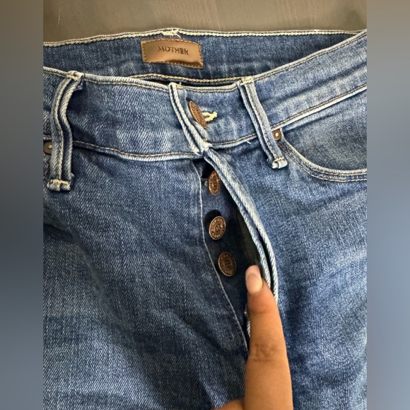 Mother The Stunner Button Fly Ankle Step Fray Jeans - Picture 7 of 12